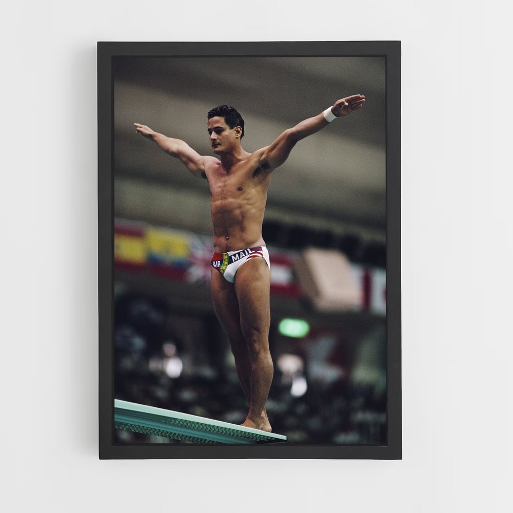 Poster Greg de louganis – affiche Plongeon de falaise (vue 2)